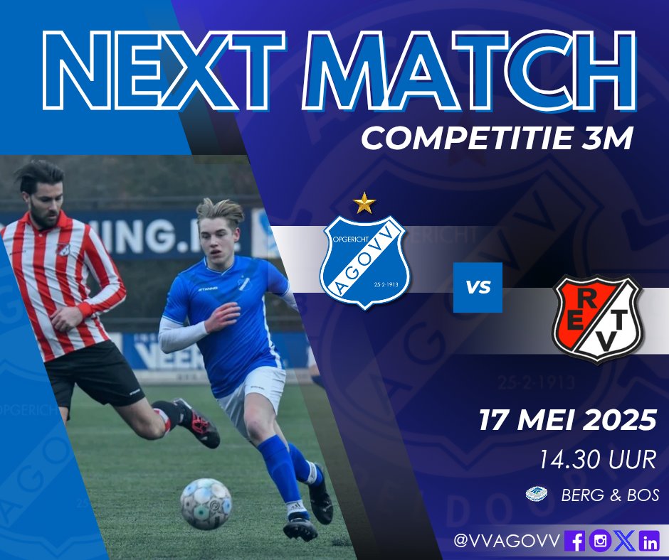 𝕍𝕆𝕆ℝ𝔹𝔼𝕊ℂℍ𝕆𝕌𝕎𝕀ℕ𝔾 📝 |AGOVV versus Robur is een derby die gaat om de prijzen

Een kraker van jewelste, zo mag je AGOVV – Robur et Velocitas op voorhand toch wel noemen. Het is niet alleen een Apeldoornse derby, het gaat ook nog eens om.....
⬇️
agovv.nl/1/1875/agovv-v…