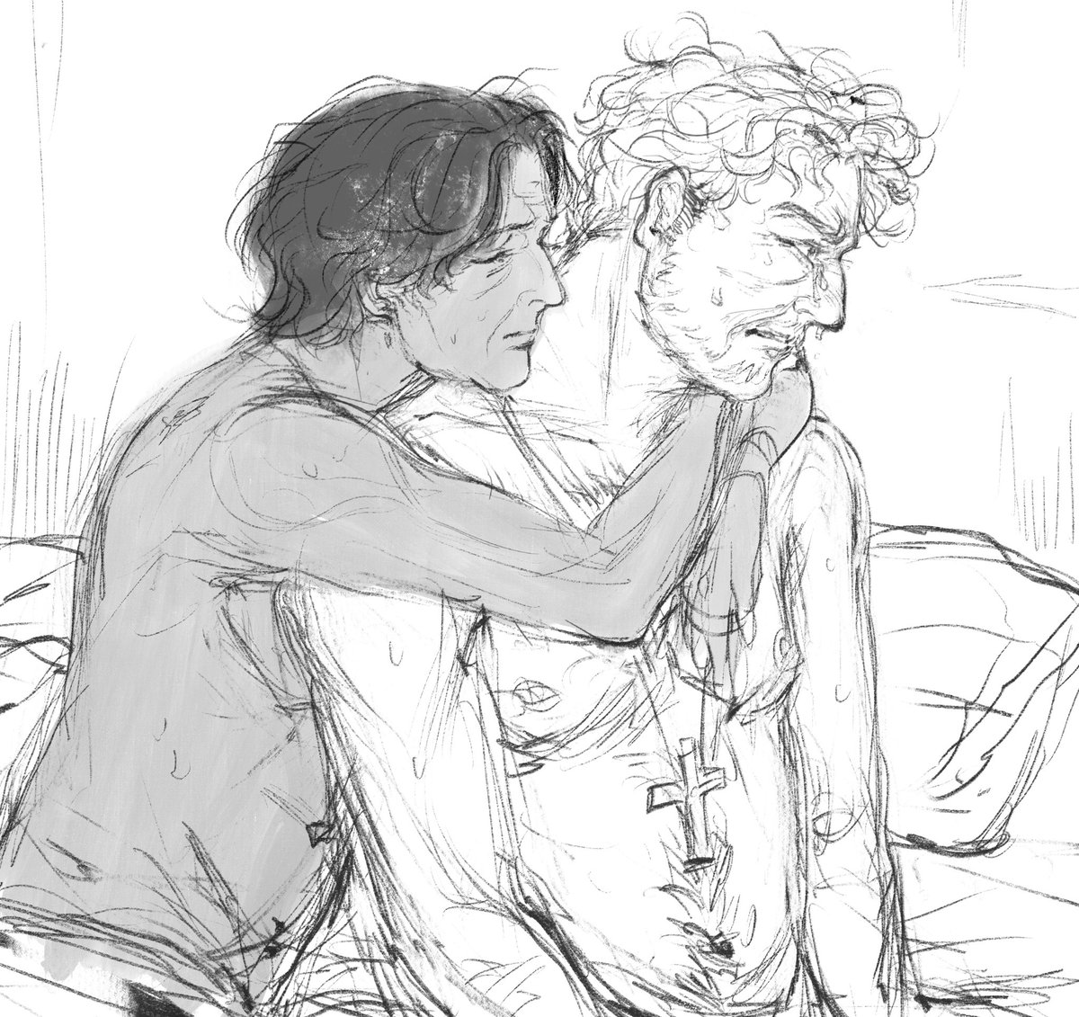 ok mild #benitesco nsfw art but it’s just tedesco crying out of shame after [you know] with benitez