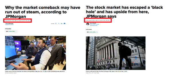 🚨 BREAKING : "JP Morgan: Due previsioni contrastanti in un solo giorno!"