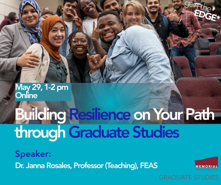 Resilience is vital for navigating the opportunities and challenges of graduate study, and it can be learned. Join Dr. Janna Rosales from FEAS to explore how you can learn to respond to stress, change, and uncertainty with more clarity, calm, and intention.bit.ly/4j3yPzW