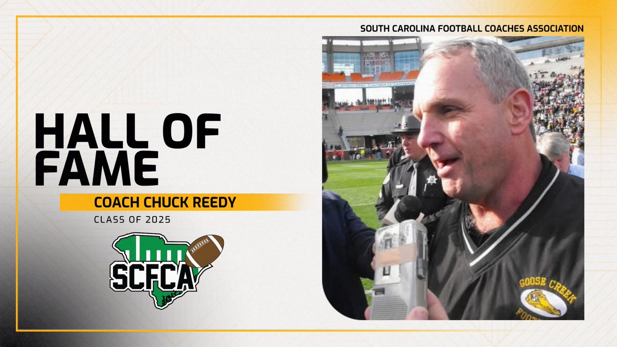 Yesterday was a great day! I got to call one of my mentors and tell him that he had been elected to the <a href="/SCFCA1/">SCFCA</a> Hall of Fame. Congratulations Coach Chuck Reedy! No one is more deserving.
