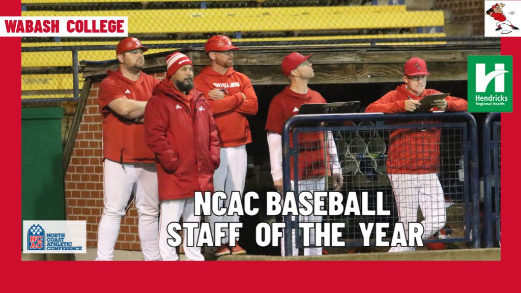 The 2025 All- <a href="/NCAC/">NCAC</a> Baseball Team and year-end awards were announced today. Jr. shortstop Ben Henke received the Gold Glove Award. Fr. pitcher Jarrod Kirsch earned Newcomer of the Year. The <a href="/WabashBaseball/">Wabash Baseball</a> coaches were named Staff of the Year

loom.ly/tBkJp7o

#WAF