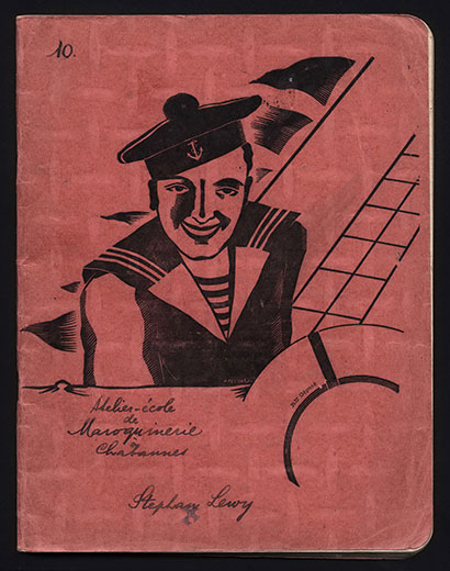 yadvashem's tweet image. #NotebookDay
The children&apos;s home in Chabannes in central France provided a safe haven for 284 children during the Holocaust

This is Stephen Lewy&apos;s notebook from the leather workshop at the Chabannes children&apos;s home 

Learn more: ow.ly/QQtV50OlmkA