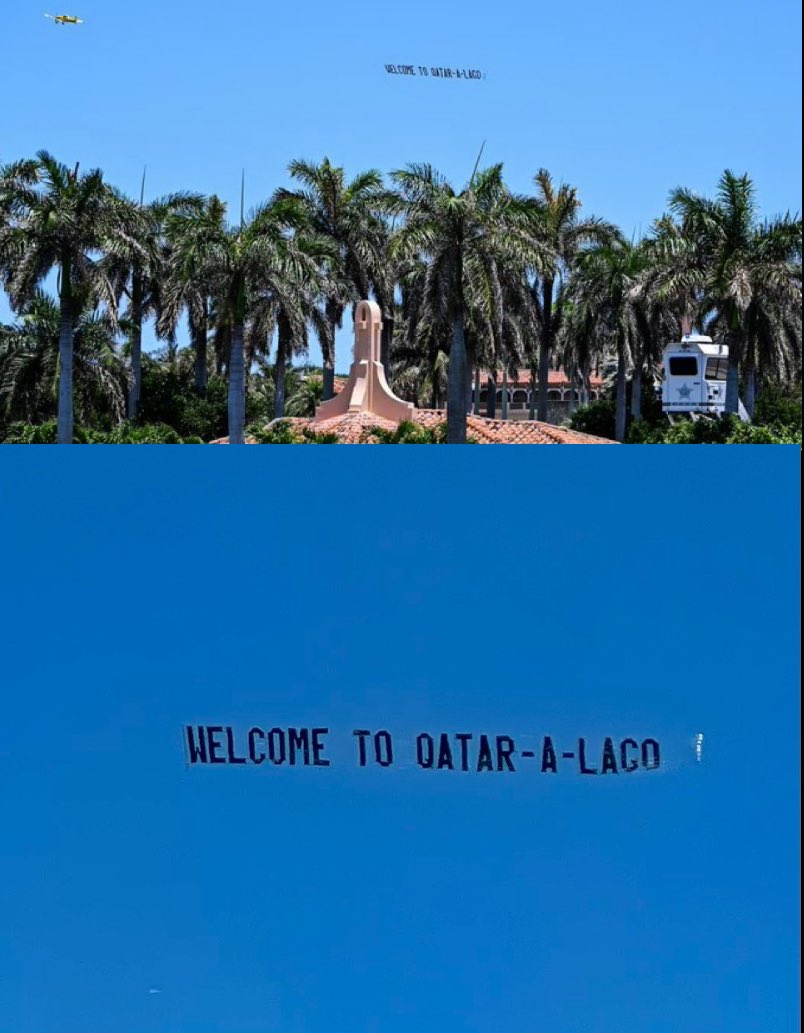 Flying over Mar-a-Lago