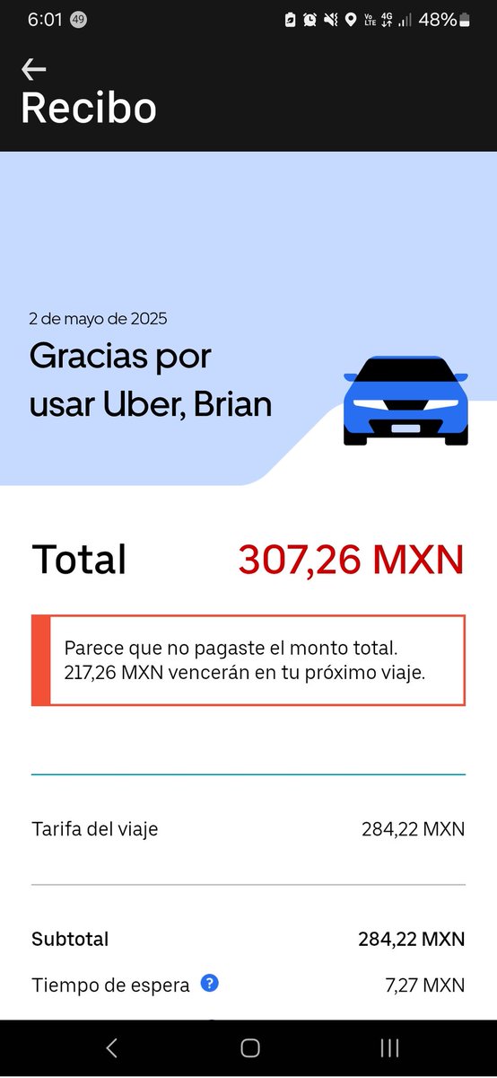 BrianBjvt9's tweet photo. @Uber_Support @Uber ¿Que detalles necesitan? ya tengo 2 semanas que no puedo usar mi cuenta por culpa de este conductor ratero.
Quieren que pague por lo que el se está robando, me esta robando y los esta defraudando, a ustedes.
Conductor deshonesto. https://t.co/7x1Awlfvzy