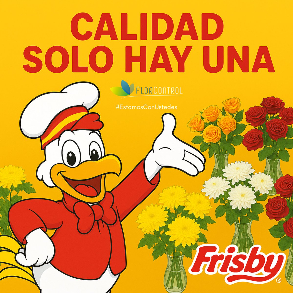 Florcontrol's tweet photo. Nuestro aPollo es con ustedes!
•
#nadielohacecomofrisbylohace #estamosconustedes #pollofrisby #florcontrolcolombia https://t.co/ro3vUTzdri
