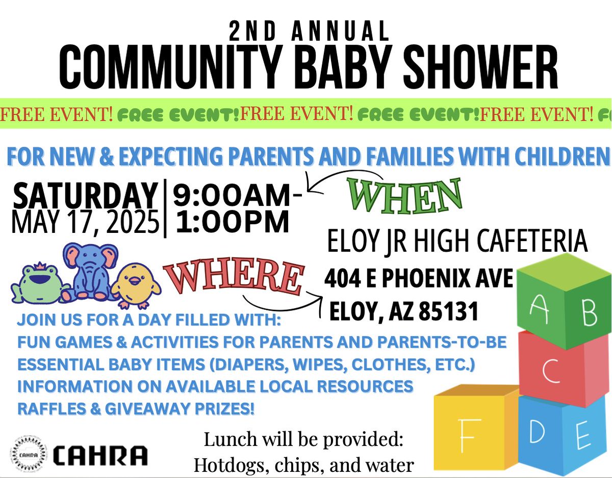 Saturday's event!