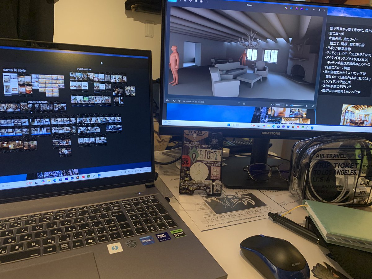 solosolo2049's tweet photo. 少し進化！
リファレンス画像200枚超えた
物量が多いな、、、取り敢えずボックスで作って配置して取捨選択するか�� https://t.co/F5QzkpIsRR