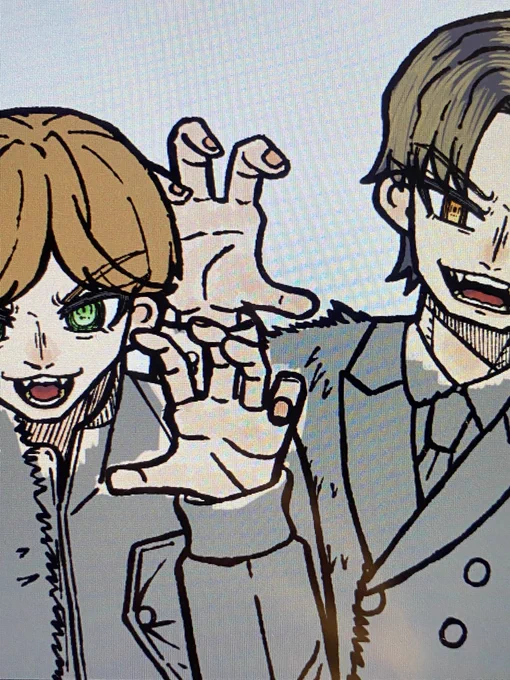 やえばずを描いている 