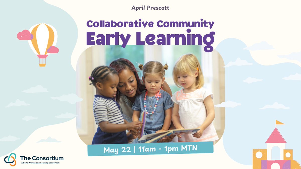 Come join the Early Learning Collaborative Community for their next meeting on May 22 &amp; connect with fellow Early Learning school-based administrators, district leaders &amp; consultants from across the province.

Learn more/register: bit.ly/ERLC25EL265
#EarlyLearning