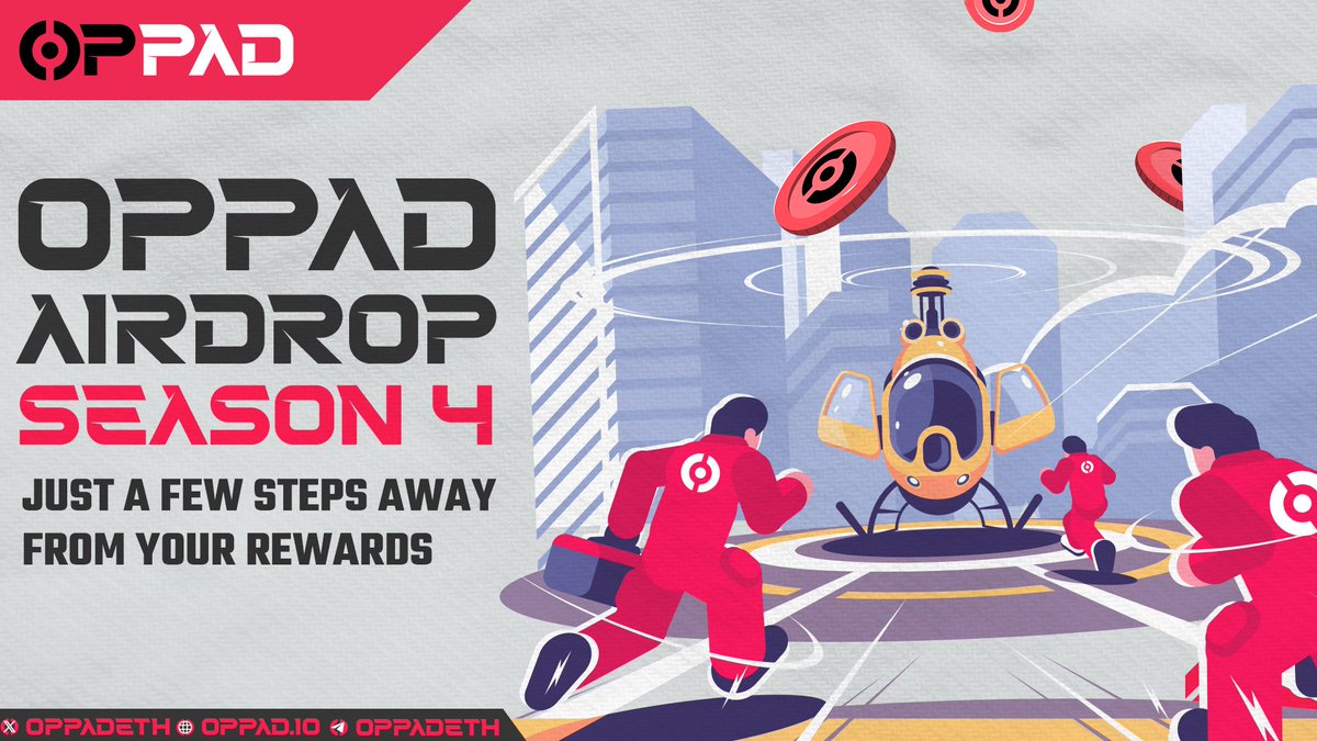 🎁 OPPAD AIRDROP EVENT 🎁

🏆 Prize Pool: 5 ETH in $OP
 ⭕ How to Enter:
 ✅ Retweet and follow <a href="/OPPADETH/">OPPAD</a> on X
 ✅ Complete the Gleam tasks here: gleam.io/tYLlH/oppad-ul…
📅 Distribution Date: May 25th

#OPPAD #OP #Airdrop #Web3 #Ethereum #ETH #Gleam #Giveaway #Crypto #DeFi