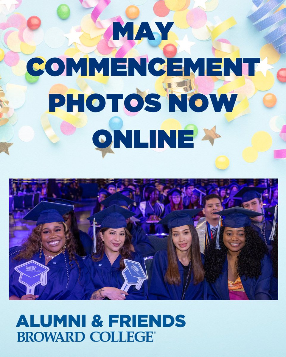 📸 Photos from the May 6, 2025 Broward College Commencement ceremony are now online and ready for viewing. 
Check them out here alumni.broward.edu/events/2025/co…  #BrowardCollegeAlumni #BCProud🎓 🎓