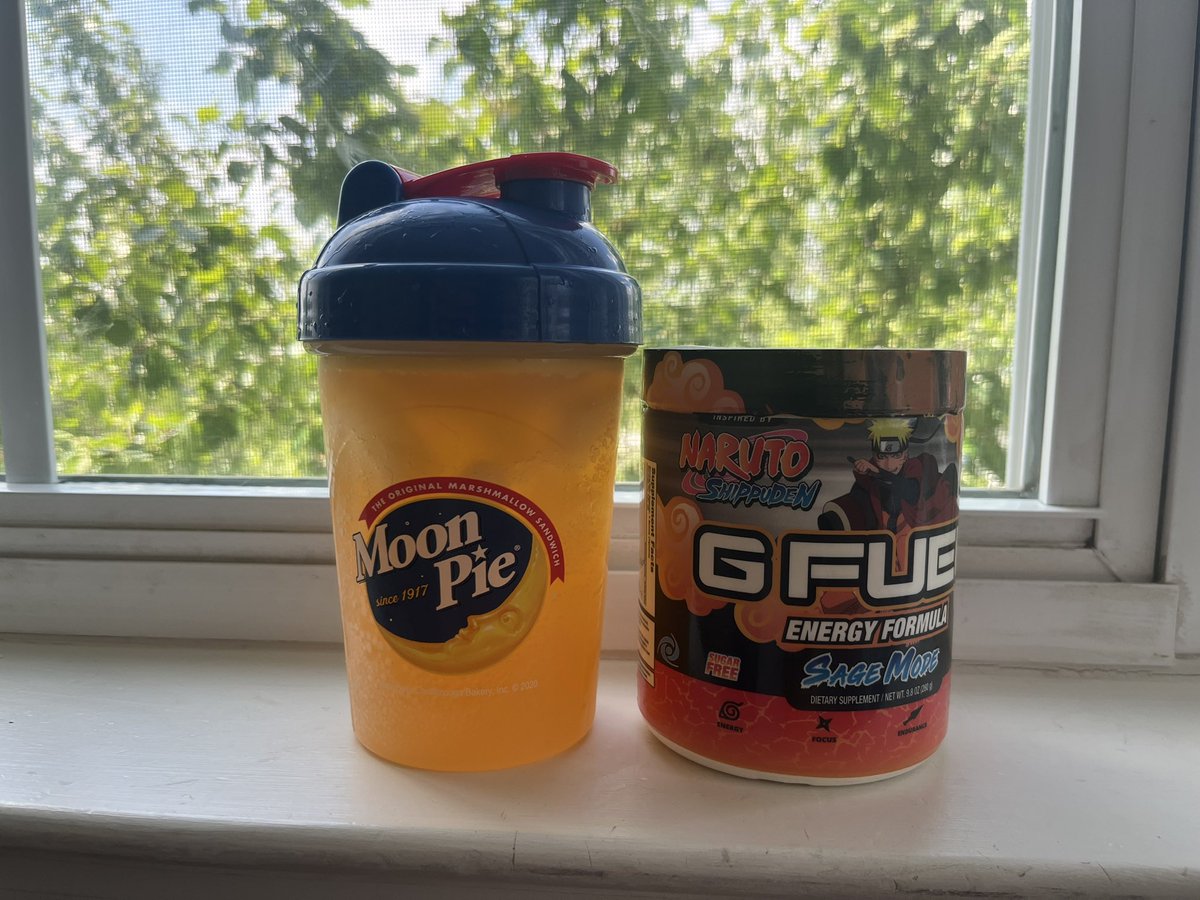 NendoRijin's tweet photo. Whatโs the rarest G FUEL shaker you own? Or just tell me your favorite!
This Moon Pie oneโs gotta be up there ๐๐
#GFUEL #ShakerGang #EnergyFormula #Naruto #MoonPie #GFUELCollectors #SageMode https://t.co/w0tvuiuUgw