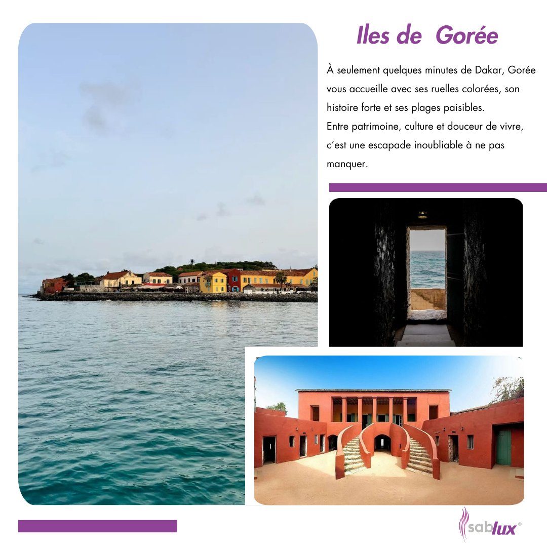 SabluxHolding's tweet photo. Patrimoine et émotion au large de Dakar.

Aujourd’hui, nous mettons à l’honneur un joyau historique : l’île de Gorée, mémoire vivante et source d’inspiration architecturale.

#decouvrir #lacrose #sablux #senegal #dakar #immobilier https://t.co/DGqhkFnzEH