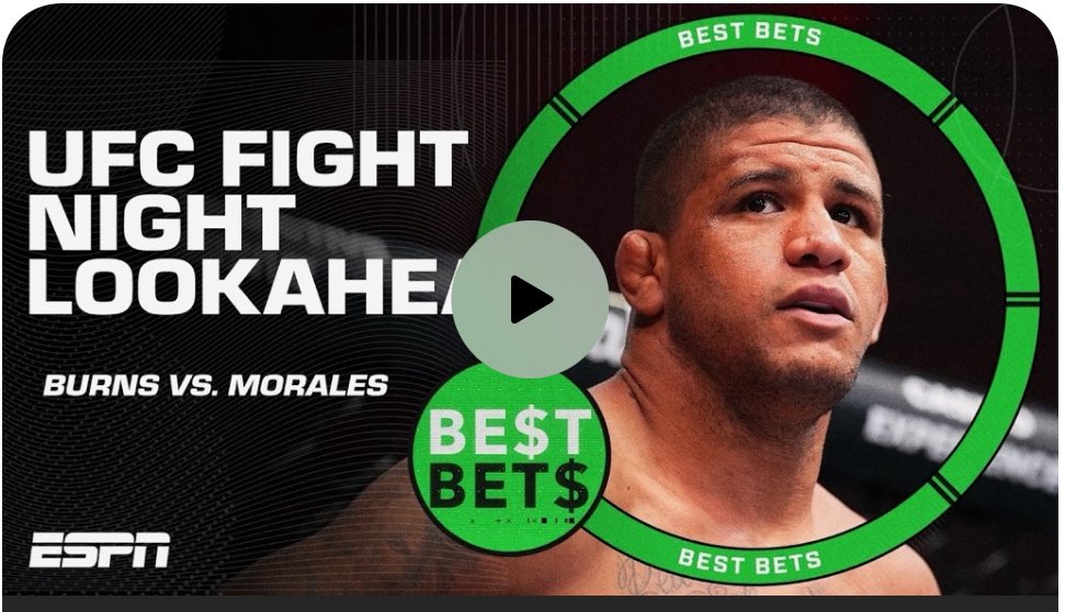 IanParkerMMA's tweet photo. Checkout #bestbets with myself and @bokamotoESPN for #UFCVegas106

LETS GO!! @espnmma

https://t.co/7znNnmPm9Z https://t.co/MA92H8HfXb