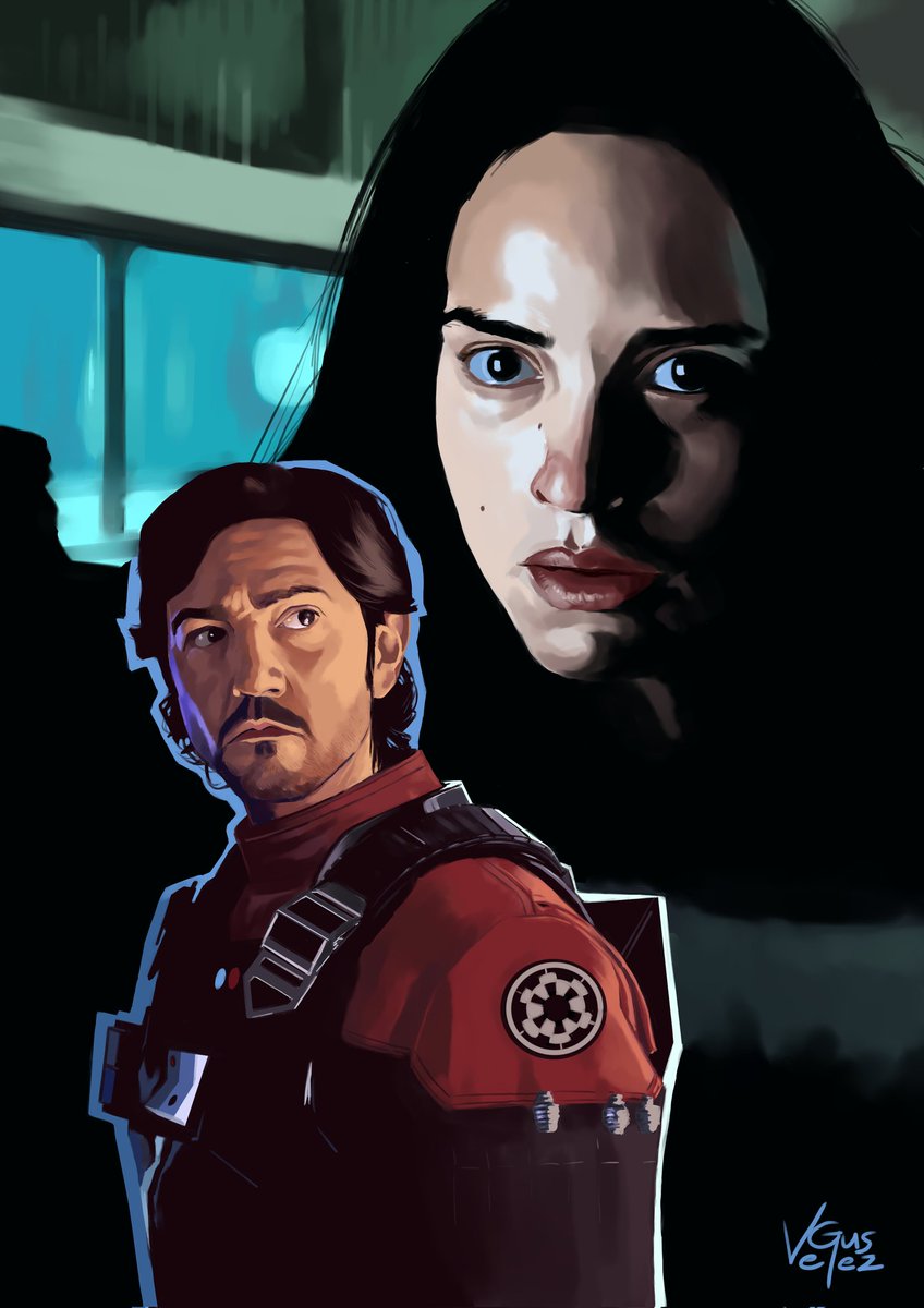 Listo. Finally finished my #Andor and #BixCaleen digital painting. #StarWars #art #Krita <a href="/diegoluna_/">diego luna</a> <a href="/adriaarjona/">Adria Arjona</a>