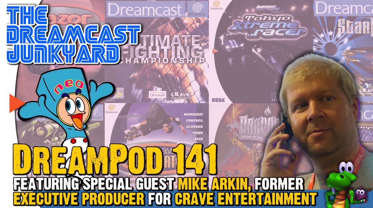New DreamPod! We’re joined by Mike Arkin, former exec producer at Crave Entertainment, to hear behind-the-scenes stories of publishing beloved #Dreamcast titles like Tony Hawk’s Pro Skater, Tokyo Xtreme Racer, Super Magnetic Neo, Draconus, and more.

🎧👉buzzsprout.com/42610/episodes…