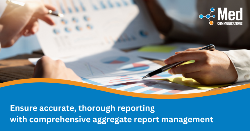 MEDCommInc's tweet photo. Check out our latest blog post on how aggregate report management provides a global, cumulative periodic review of safety data: https://t.co/quxer8G9Ps https://t.co/9DQeTOHHcP