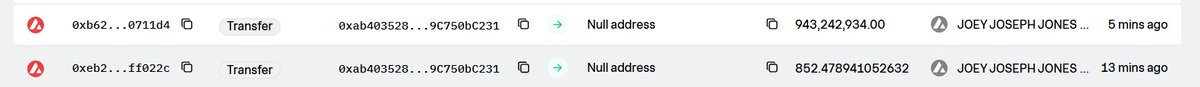 I burn almost all of my $JOEY very very little left so you know. 

It was a good opportunity to see who supports, and who are my good frens and who hodls. 

Was for my people to win. 
x.com/TerosEso/statu…