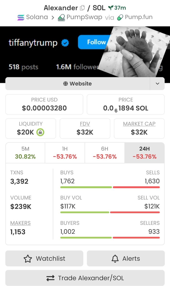 XFactor_Scaler's tweet photo. I bought $Alexander at $32k Mcap on my Private Tg 

CA;
EFhxVmcMY1gBMggmXk6D7CaBiLdcAunp3CxQin7ipump

#Alexander
#cryptotrading https://t.co/MnNWSoPAe9