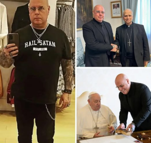 janayaish's tweet photo. 💥🇻🇦1/ ESCÁNDALO ECLESIÁSTICO
#IglesiaInclusiva 🏳️‍🌈🔥

PROTAGONISTAS: Satanista 👹JOSÉ ENRIQUE ESCARDÓ #STECK, Presidente del Club de Víctimas del #Sodalicio, sobrevivientes por Abusos Sexuales, BERGOGLIO y ahora Mr. ROBERT FRANCIS PREVOST alias LEON XIV👇

https://t.co/ygg1YKnDGh https://t.co/BkWhmH4QI9