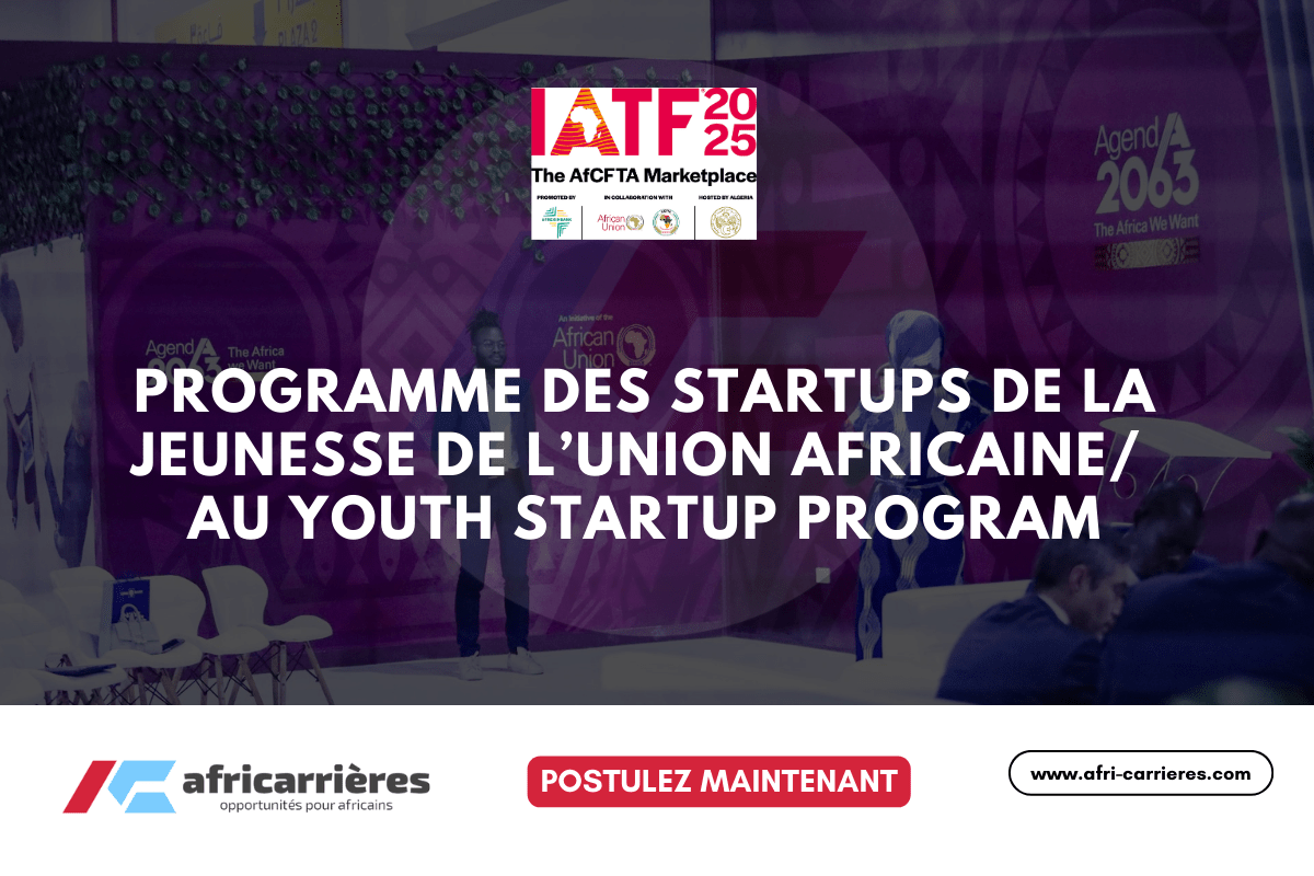 africarriere's tweet photo. Programme des Startups de la Jeunesse de l’Union Africaine IATF2025 - https://t.co/wVYqtHVOC6 - Le Programme des Startups de la Jeunesse de l’Union Africaine ou AU Youth Startup Program vise à soutenir les jeunes innovateurs africains en leur offrant une plateforme https://t.co/TIAqXztlCr
