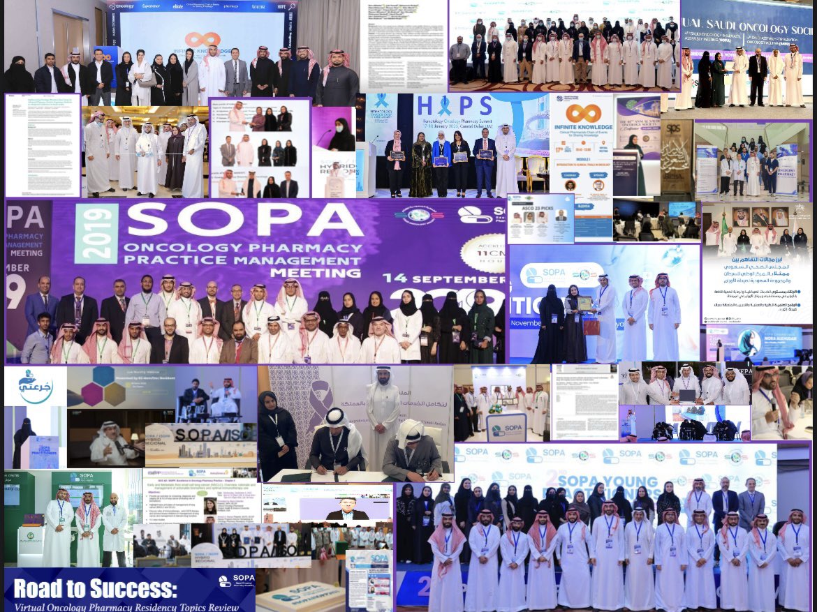 From vision to impact - a legacy in motion!
Here’s a glimpse into SOPA’s journey from 2019 to 2025:
📚 Education
🤝 Collaboration
🏆 Recognition
💡 Innovation
A sincere reflection of our ongoing commitment to advancing oncology pharmacy and serving patients with compassion and