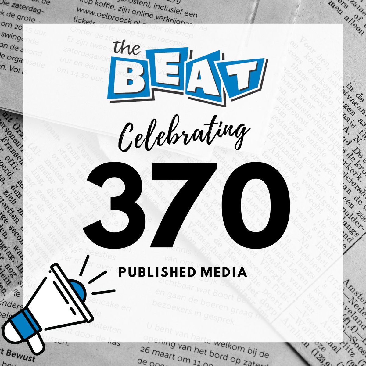 AMAZING - The BEAT Video Program established a NEW SCHOOL RECORD of 370 news articles/videos published by Northeast Ohio media sources this year. With 2 weeks to go, they're working to add to the total. Let them know how PROUD you are by responding to this post - they deserve it!