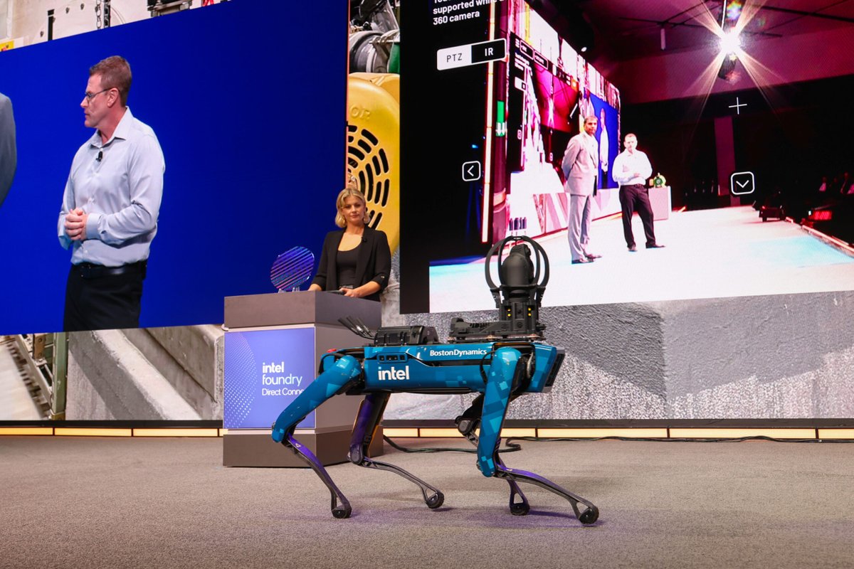 IntelBusiness's tweet photo. @MicrosoftEdge Our dog "Chip" would probably search for more info about every other exciting announcement from #IntelFoundry #DirectConnect 2025. https://t.co/AQ1TRcMV8W