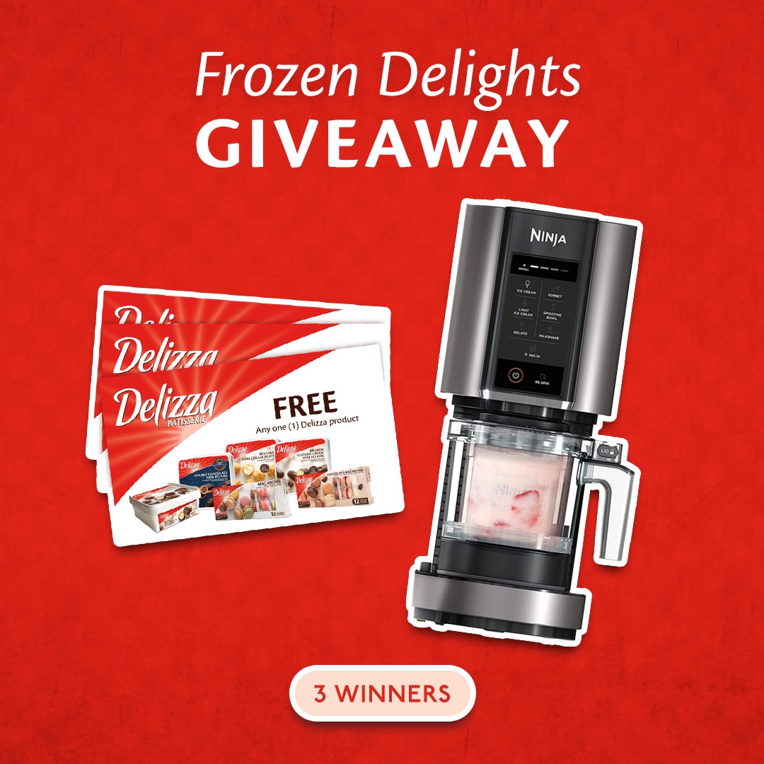 We’re serving up frosty fun with our Frozen Delights #Giveaway! Three lucky winners will each receive a Ninja CREAMi Ice Cream Maker and three Delizza coupons.

Visit m.cmpgn.page/xfQ55G to enter and view a complete list of rules. Ends 5/29.
