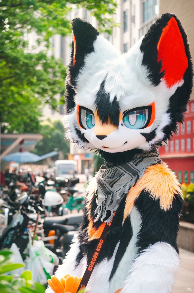 #FursuitFriday 
朝阳洒落，世界向后
我驻足静守
又或下一秒回头，像一阵风
📷：<a href="/pio1840708/">pio→hf</a> 
🐕：<a href="/wnkadpp/">皮断角</a>