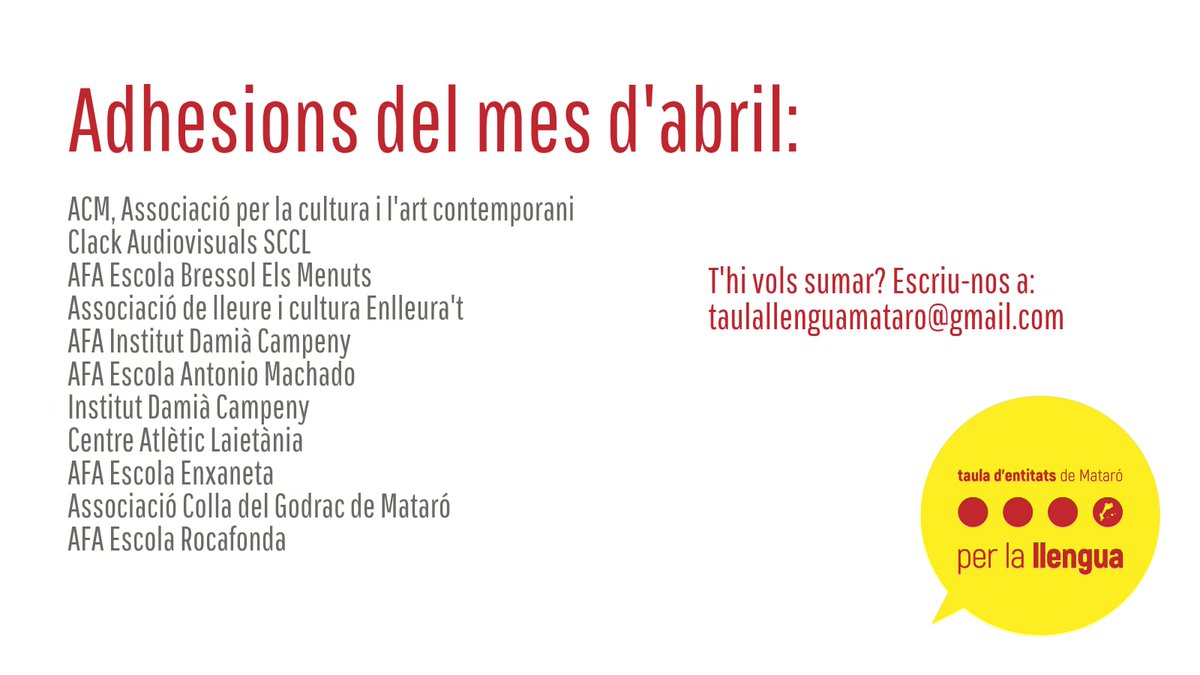 📝 Continuem creixent, benvingudes a la taula!
#catala #mataro