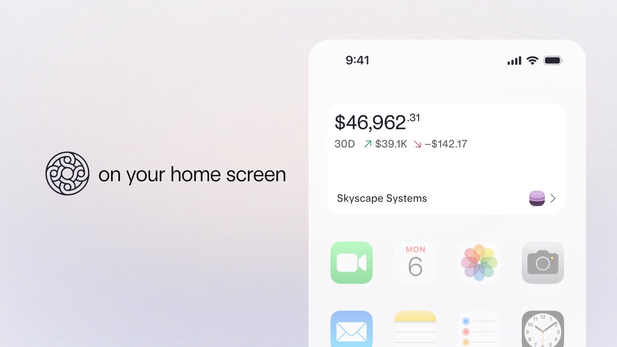 Your home screen just got an upgrade.

New Mercury iOS widgets = instant balance + task check, no tap required.

*To add a widget, long-press your home screen, tap Edit &gt; Add Widget, search Mercury, and choose the view you want. 🎉