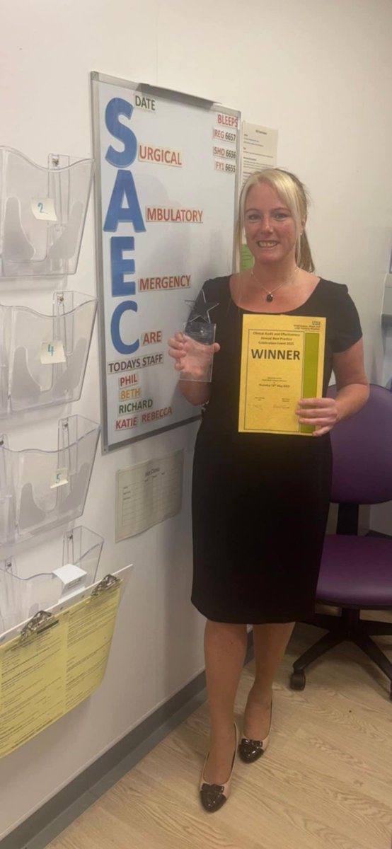 Alison Unsworth (@alisonunsworth1) on Twitter photo And the winner of the Best Clinical Audit Dr Naqvi award is.....
Rachel Houghton, Surgical ACP for transforming NELA using digital pathways, absolutely amazing work with huge benefits to our patients!
#clinicalaudit
#datasaveslives
#NELA
<a href="/WWL_CA/">WWL ClinicalAudit</a>
<a href="/WWLNHS/">WWL NHS</a>
<a href="/k_mantron/">Kevin Parker-Evans (He/Him)</a> And the winner of the Best Clinical Audit Dr Naqvi award is.....
Rachel Houghton, Surgical ACP for transforming NELA using digital pathways, absolutely amazing work with huge benefits to our patients!
#clinicalaudit
#datasaveslives
#NELA
<a href="/WWL_CA/">WWL ClinicalAudit</a>
<a href="/WWLNHS/">WWL NHS</a>
<a href="/k_mantron/">Kevin Parker-Evans (He/Him)</a>