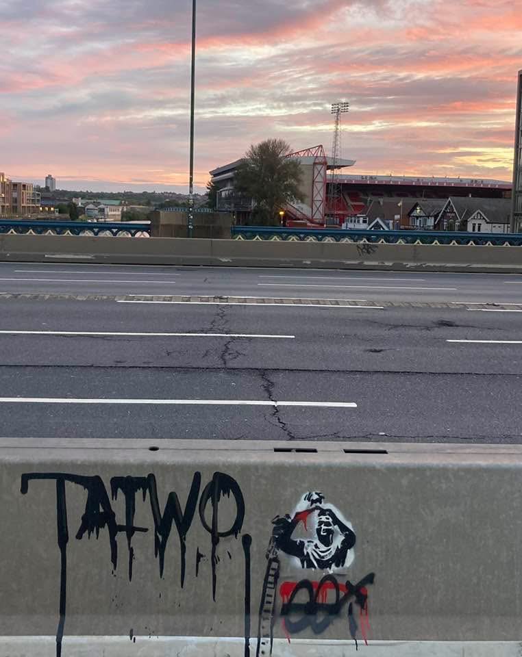 Today’s photo comes courtesy of #NFFC’s own Banksy (via Top Red <a href="/BridgfordReds/">KEITH</a>)

I hear Taiwo is doing well 👌
