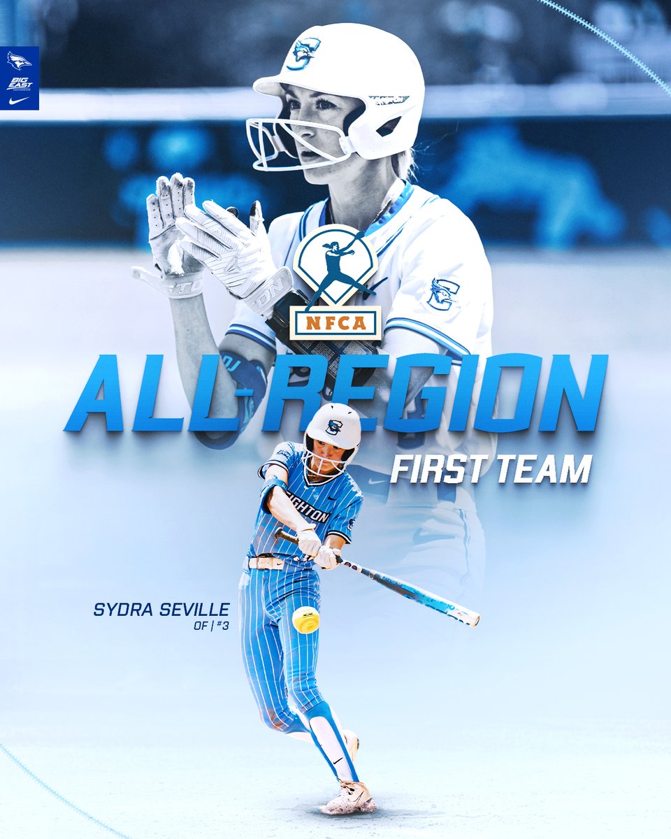 Creighton Softball (@bluejaysoftball) on Twitter photo Among the best in the Midwest.
Sydra Seville was named to the NFCA All-Region First Team!
π°: gocreighton.com/news/2025/5/15β¦
#GoJays | <a href="/NFCAorg/">National Fastpitch Coaches Association</a> Among the best in the Midwest.
Sydra Seville was named to the NFCA All-Region First Team!
π°: gocreighton.com/news/2025/5/15β¦
#GoJays | <a href="/NFCAorg/">National Fastpitch Coaches Association</a>
