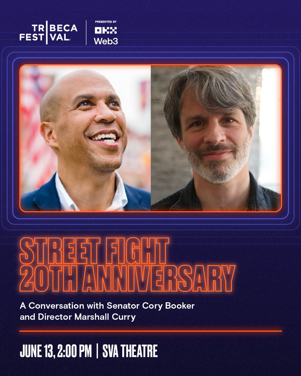 CoryBooker's tweet photo. So excited to reunite with Marshall Curry to talk about Street Fight 20 years later.
https://t.co/Eq6EfeusNA https://t.co/2EqQL1zhq1