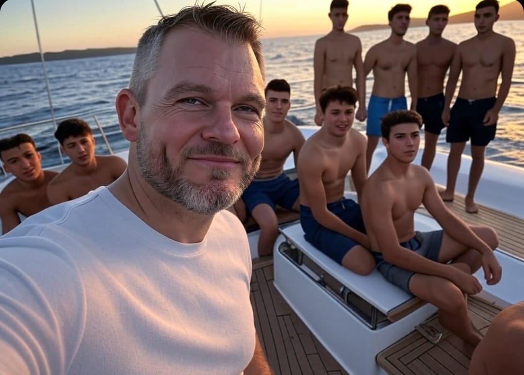 SternStaube's tweet photo. Pellegrini na jachtovačke v Chorvátsku... Unikli diskrétne foto od neznámeho "nespokojného občana"
Otázne je, či sú chlapci plnoletí 🤣🤣🤣🤣
Tehotnú asi byť nemôžu 🤣🤣🤣 https://t.co/wAy4UHz3at
