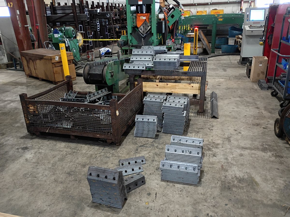 minerdandsons's tweet image. Minerd Steel&apos;s angle and flat line is a cost effective process for production run angle and flat parts with holes, slots and part markings.    Call us today or visit us @ minerdandsons.com #AngleMaster #weareminerdsteel