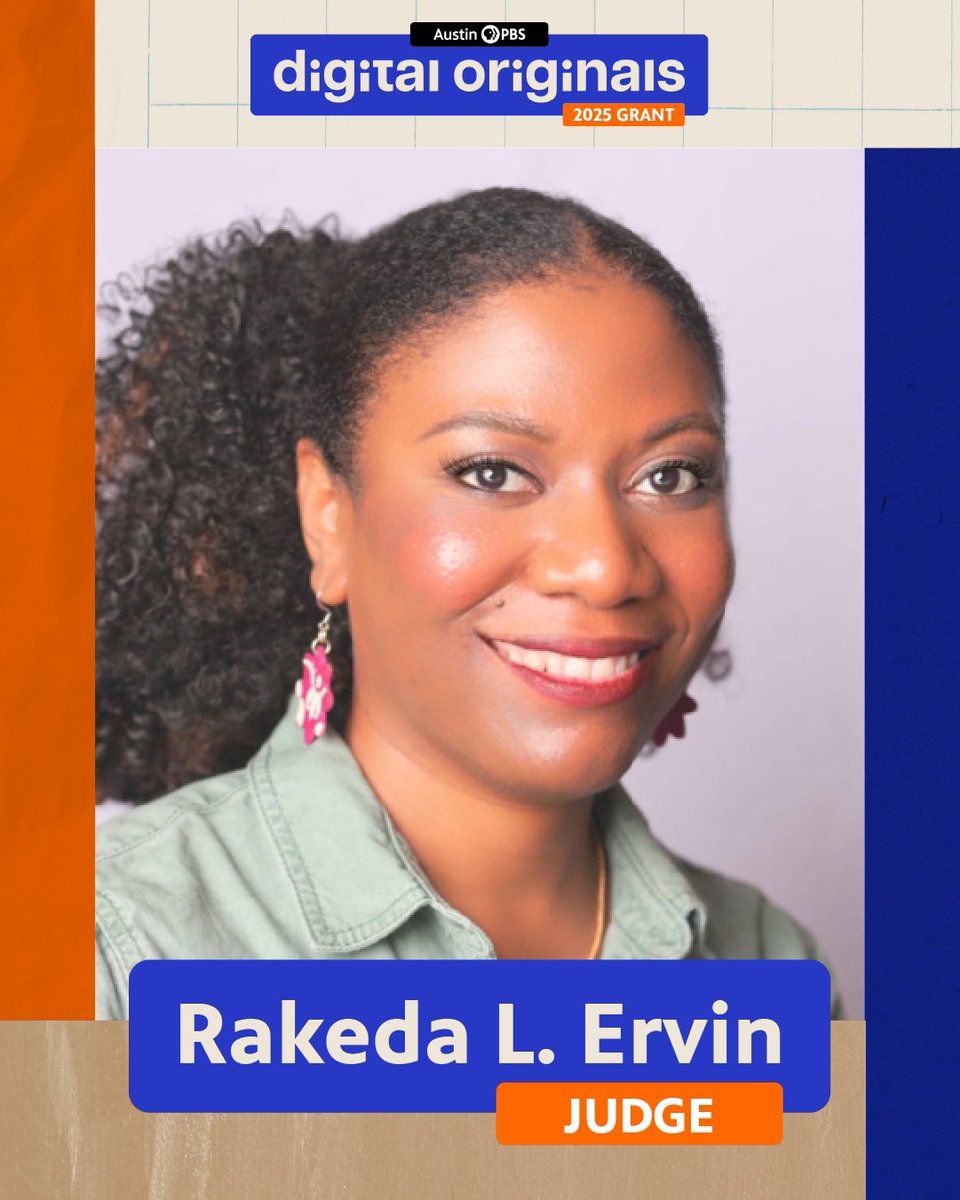 austinpbs's tweet photo. The judges for the Austin PBS Digital Originals Grant have entered the chat!
Welcome Courtney B. Cook​, Rakeda L. Ervin, @drjoehanson, & @estefaniadeleon🎬
 
Visit https://t.co/bM1j7gsbKa to learn more about our judges and to apply today!

#CentralTexasStories #FilmmakerGrant #DigitalOriginals #contentcreator #podcast