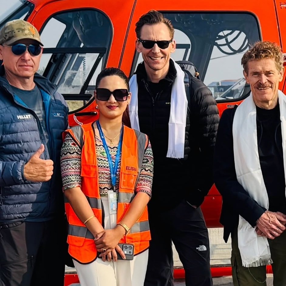 katerinaki28's tweet photo. New!!Tom Hiddleston and William Defoe in Nepal filming "Tenzing"
#TomHiddleston #hiddlestoners #Tenzing #nepal #williamdefoe https://t.co/TqP9dddVX5