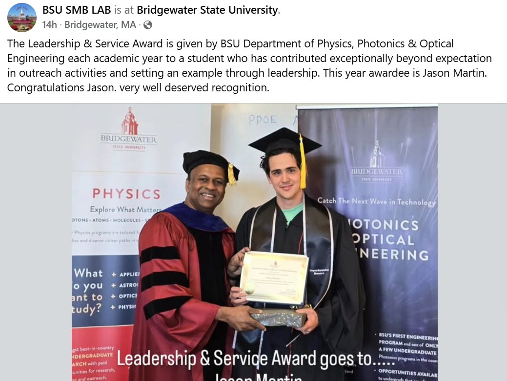Laura Finzi (@finzidunlaplab) on Twitter photo Congratulations Jason on your award!
Jason will join the graduate program <a href="/PandaClemson/">Clemson PandA</a> this fall and we are looking forward to having him as part of our community <a href="/ClemsonScience/">Clemson University College of Science</a>
Jason comes from the Paramanathan group. Congratulations Jason on your award!
Jason will join the graduate program <a href="/PandaClemson/">Clemson PandA</a> this fall and we are looking forward to having him as part of our community <a href="/ClemsonScience/">Clemson University College of Science</a>
Jason comes from the Paramanathan group.