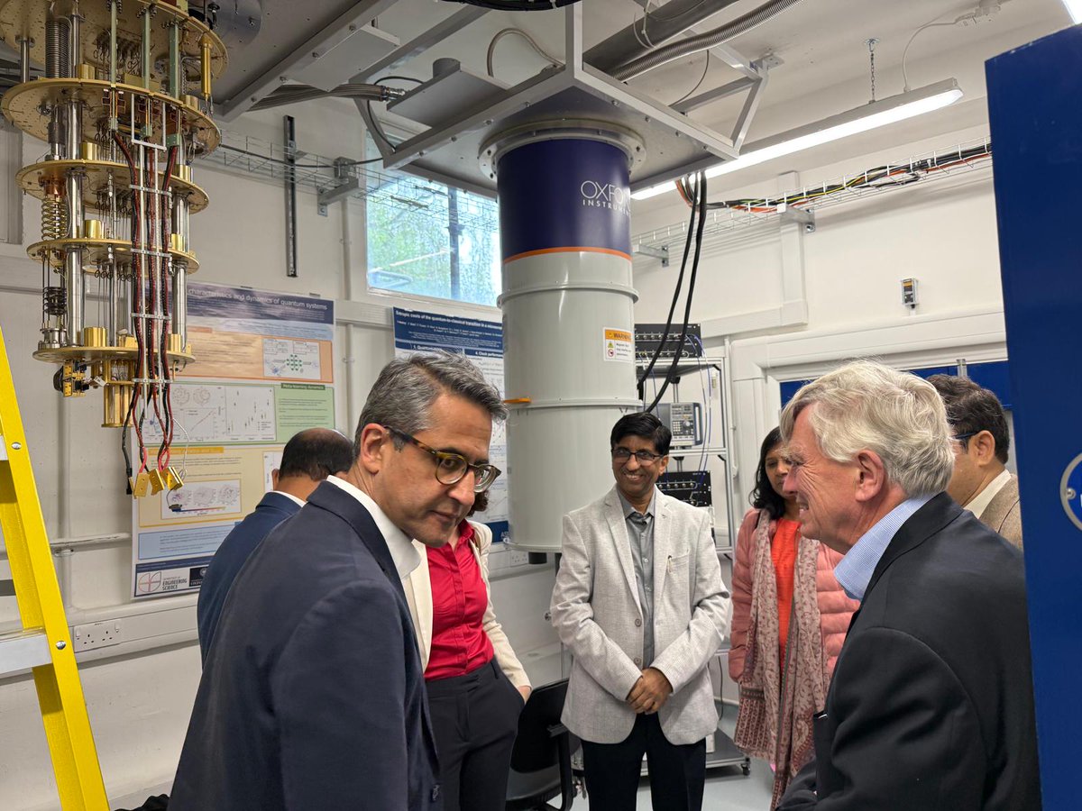 Abhay Karandikar (@karandi65) on Twitter photo It was a pleasure to meet Prof. Andrew Briggs, Professor Materials Science, Prof. Natalia Ares and Mr. Vishal Chatrath <a href="/vishalchatrath/">vishal chatrath</a>, CEO of <a href="/QuantrolOx/">QuantrolOx</a> in University of Oxford <a href="/UniofOxford/">University of Oxford</a>. Prof Briggs and his group has done some cutting edge research in quantum technology It was a pleasure to meet Prof. Andrew Briggs, Professor Materials Science, Prof. Natalia Ares and Mr. Vishal Chatrath <a href="/vishalchatrath/">vishal chatrath</a>, CEO of <a href="/QuantrolOx/">QuantrolOx</a> in University of Oxford <a href="/UniofOxford/">University of Oxford</a>. Prof Briggs and his group has done some cutting edge research in quantum technology