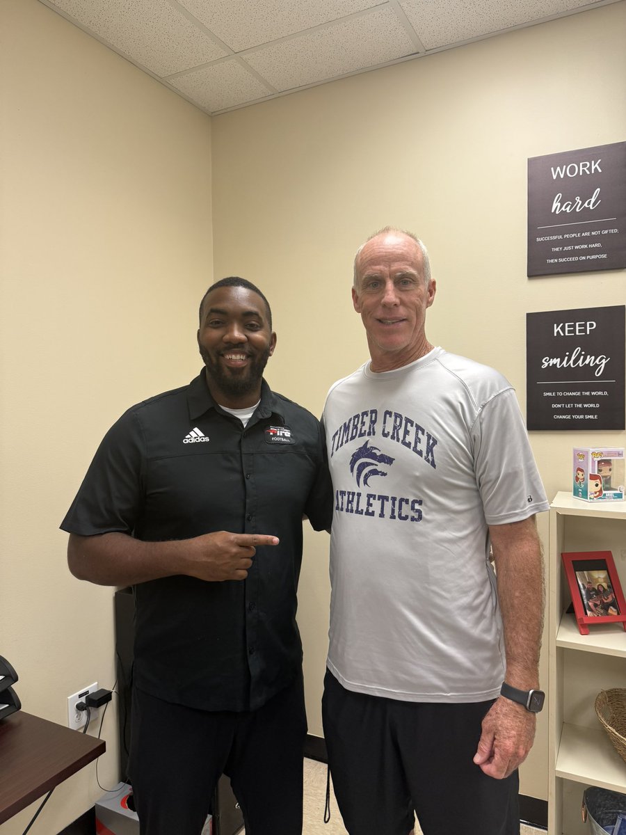 Khalil Pope, MSM (@coachkhalilp) on Twitter photo Timber Creek 📍<a href="/CoachB_Wright79/">Timber Creek Football</a>
<a href="/SEUFireFootball/">Southeastern Football</a> appreciates you 🤝
Stay FIRED UP 🔥⬆️
#FuelTheFire 🔥 Timber Creek 📍<a href="/CoachB_Wright79/">Timber Creek Football</a>
<a href="/SEUFireFootball/">Southeastern Football</a> appreciates you 🤝
Stay FIRED UP 🔥⬆️
#FuelTheFire 🔥