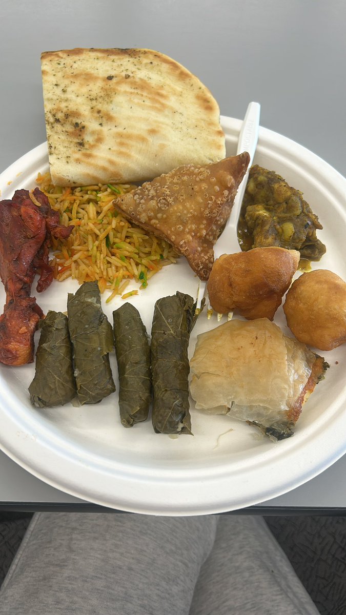 thebreannabrown's tweet image. Today at school the students brought food from their countries and we get to enjoy it! Do I know what it all is? No. Am I excited to try it all? Absolutely I am!  #workperks