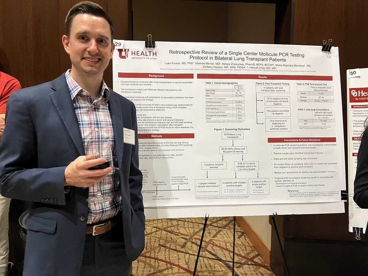 Fellow poster presentations at the Infectious Diseases in the Immunocompromised Host Symposium!

Both Drs Fenlon &amp; Newstead received travel awards for their abstracts!

#uofutahidfellowship #fredhutch #uofuhealth #immunocompromised #infectiousdisease