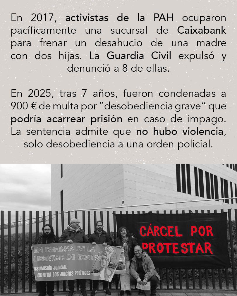 FuturoVegetal's tweet image. ⚠️ INVASIÓN FASCISTA ⚠️

La "justicia" de @sanchezcastejon  y Marlaska persigue a quienes luchamos para mejorar las condiciones de vida de toda la población, mientras las organizaciones que luchan contra los #derechos de la mayoría, actúan con total impunidad.