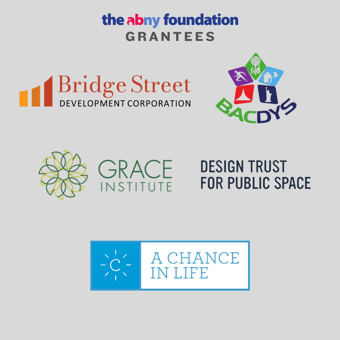 Congratulations to the newest 2025 ABNY Foundation Grantees!  Each award supports projects in our priority areas: workforce development, safe communities, and small business support.  We are proud to back initiatives that strengthen and uplift New York City!