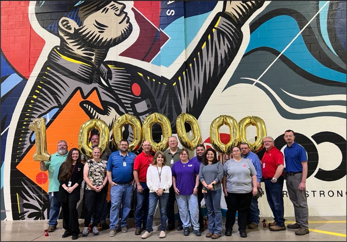 Rheem’s Fort Smith manufacturing operations celebrates 1 million hours with no safety incidents! This milestone reflects our dedication to responsible business practices. Congrats to the team!