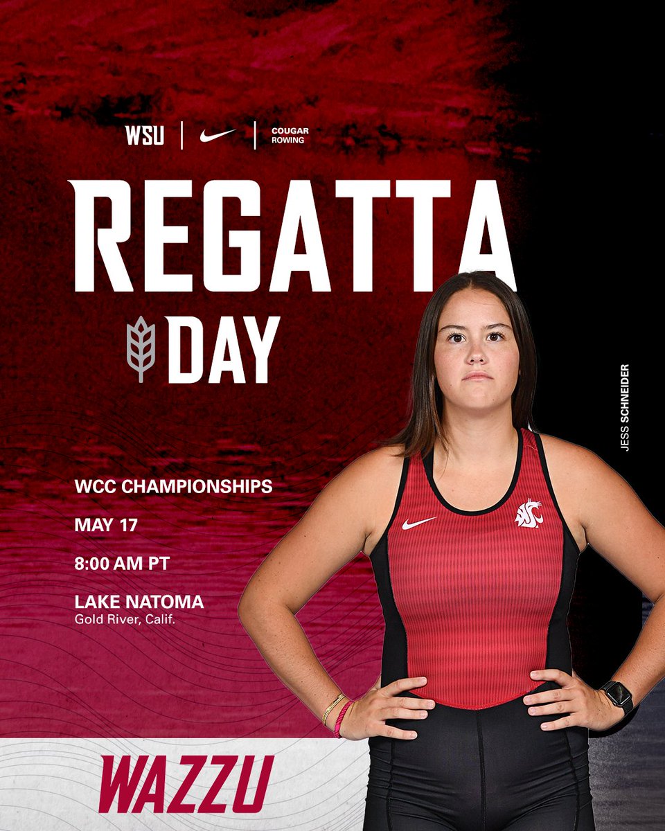 WSUCougarRowing's tweet image. Ready to race in the WCC Championship FINALS!
🌊 Lake Natoma
📍Gold River, Calif.
⌚8:00 a.m.
⏱️ legacy.herenow.com/results/#/race…
📺espn.com/watch/player/_…
#GoCougs